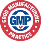 Viril Edge GMP certified facility badge